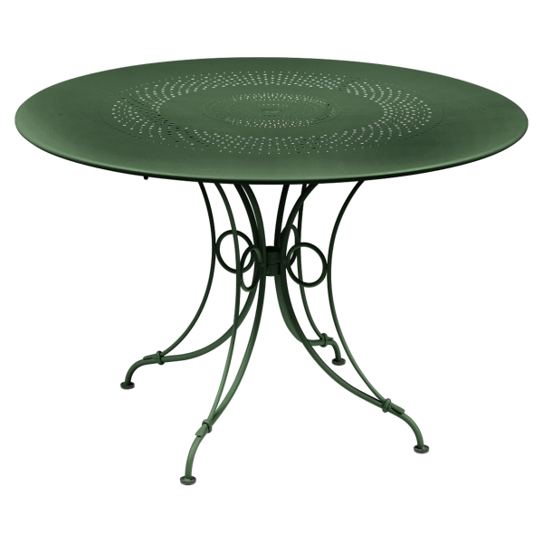 1900 Garden Dining Table Round 117cm By Fermob in Cedar Green