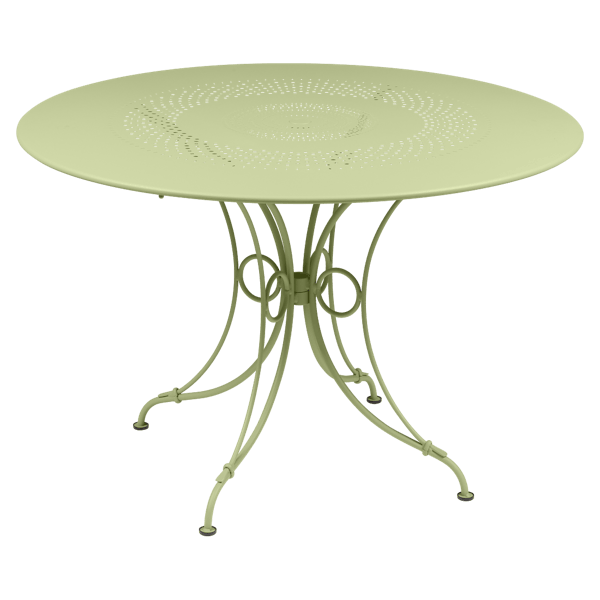 1900 Garden Dining Table Round 117cm By Fermob in Willow Green
