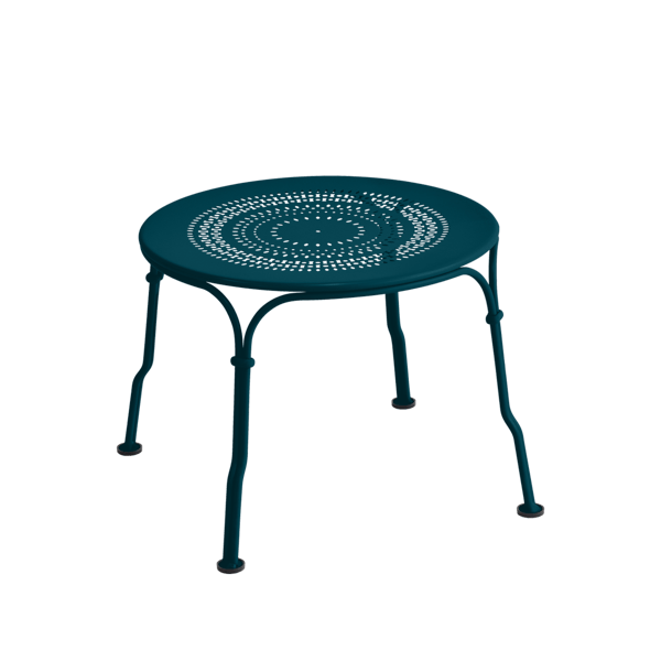 Fermob 1900 Low Table in Acapulco Blue