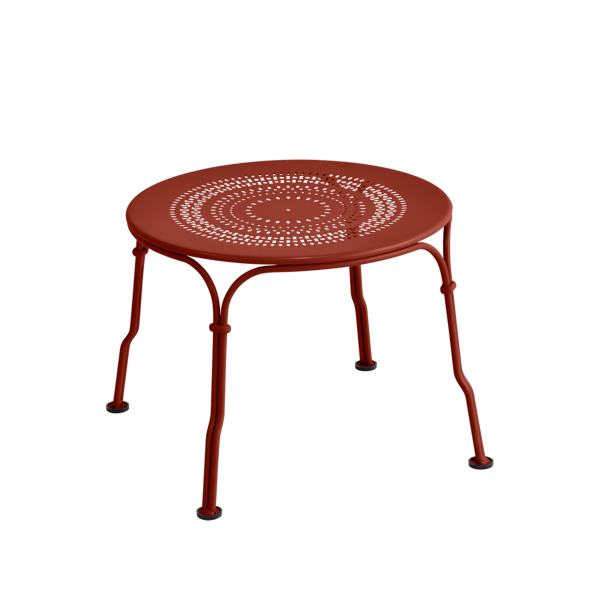 1900 Garden Side Table By Fermob in Red Ochre