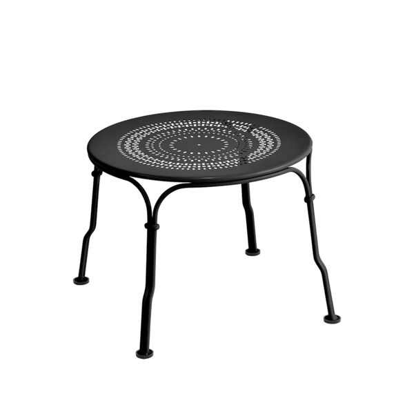 1900 Garden Side Table By Fermob in Liquorice