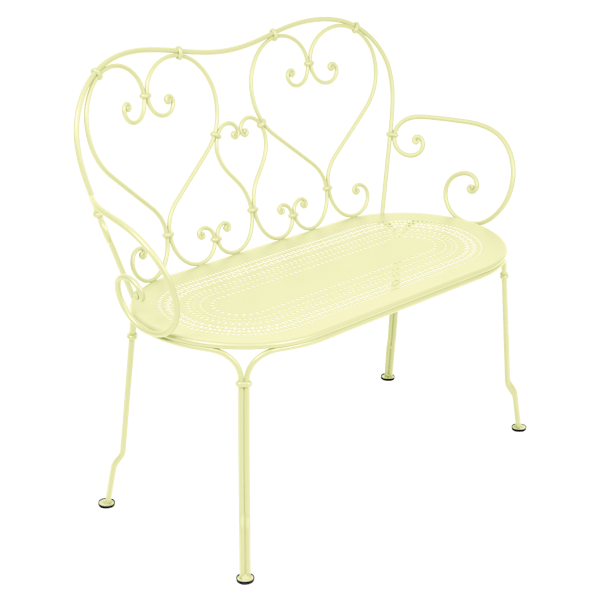 1900 Garden Bench By Fermob in Frosted Lemon