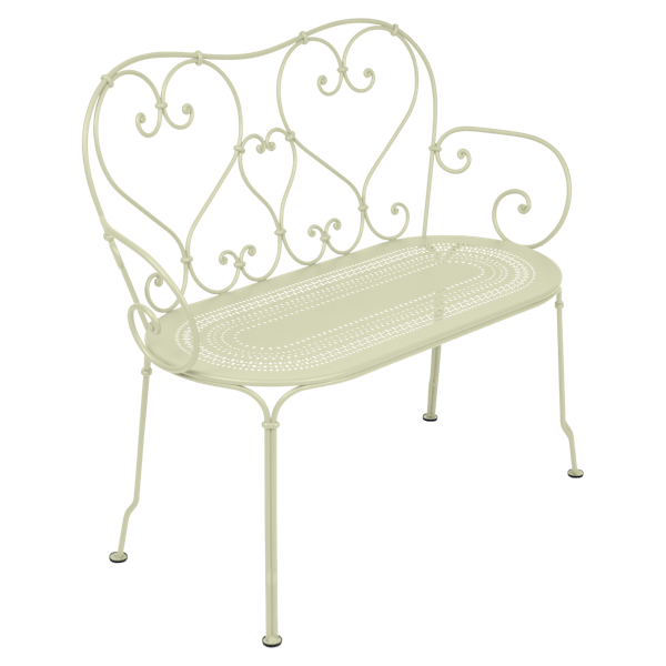 1900 Garden Bench By Fermob in Willow Green