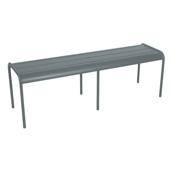 Luxembourg Outdoor Dining Bench By Fermob in Storm Grey