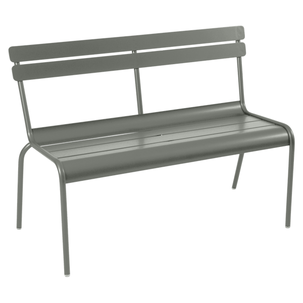 Luxembourg Outdoor Bench with Back By Fermob in Rosemary