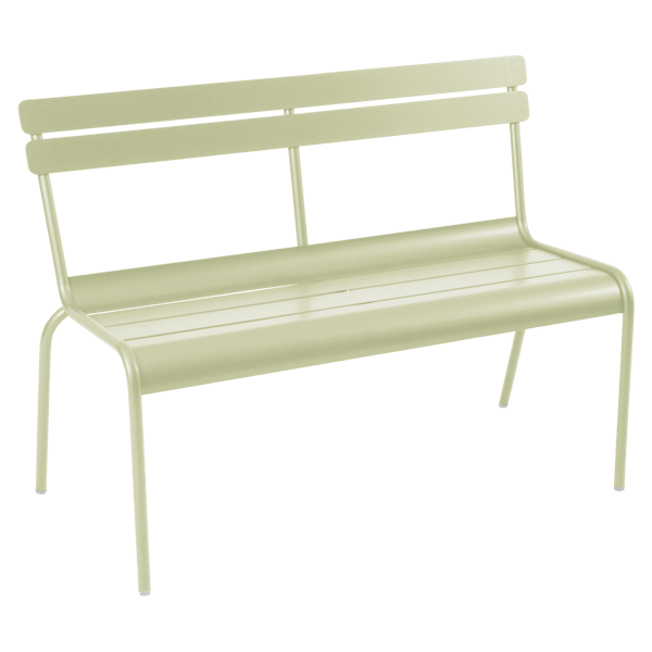 Fermob Luxembourg Bench with Back in Willow Green