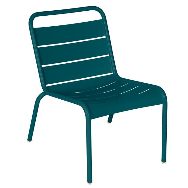 Luxembourg Outdoor Lounge Chair By Fermob in Acapulco Blue
