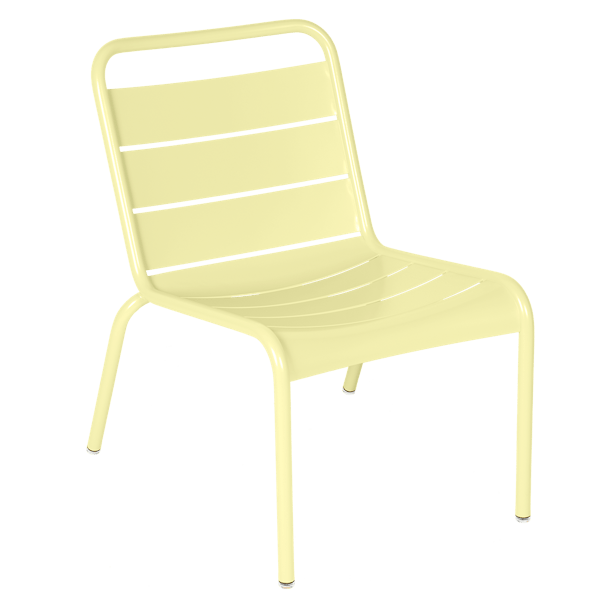 Luxembourg Outdoor Lounge Chair By Fermob in Frosted Lemon