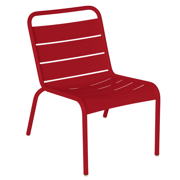 Luxembourg Outdoor Lounge Chair By Fermob in Chilli