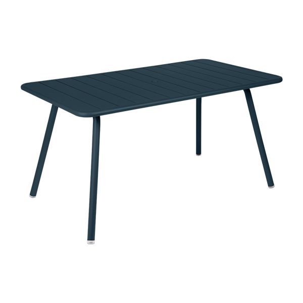 Luxembourg Outdoor Dining Table 143 x 80cm By Fermob in Acapulco Blue