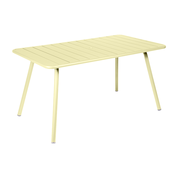 Luxembourg Outdoor Dining Table 143 x 80cm By Fermob in Frosted Lemon