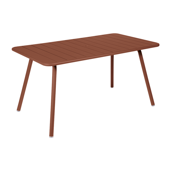 Luxembourg Outdoor Dining Table 143 x 80cm By Fermob in Red Ochre