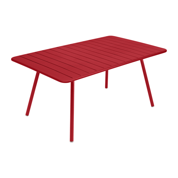 Luxembourg Outdoor Dining Table 165 x 100cm By Fermob in Poppy