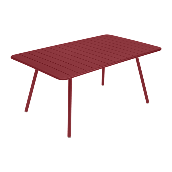 Luxembourg Outdoor Dining Table 165 x 100cm By Fermob in Chilli