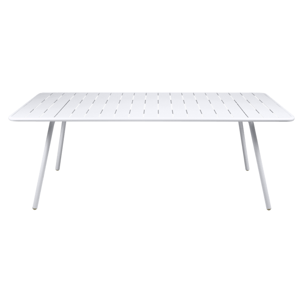 Luxembourg Outdoor Dining Table 207 x 100cm By Fermob in Cotton White