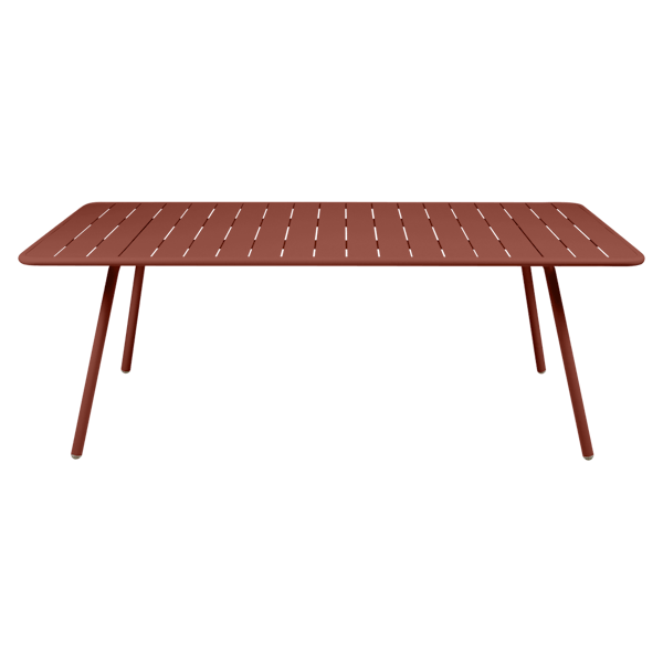 Luxembourg Outdoor Dining Table 207 x 100cm By Fermob in Red Ochre