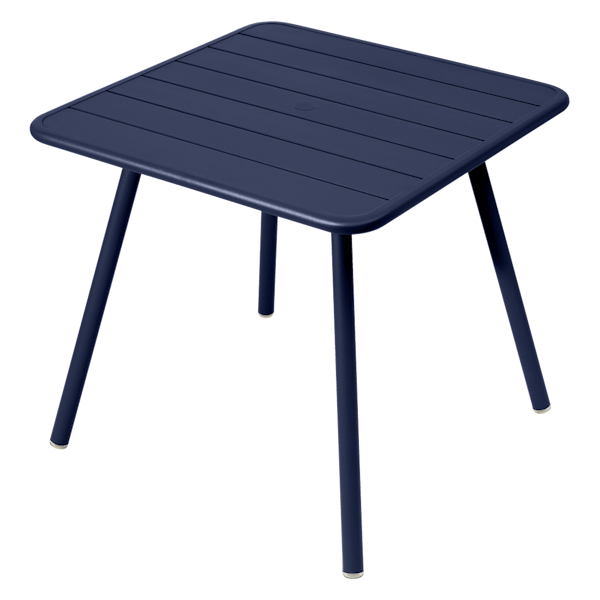 Fermob Luxembourg Table 80cm x 80cm in Deep Blue