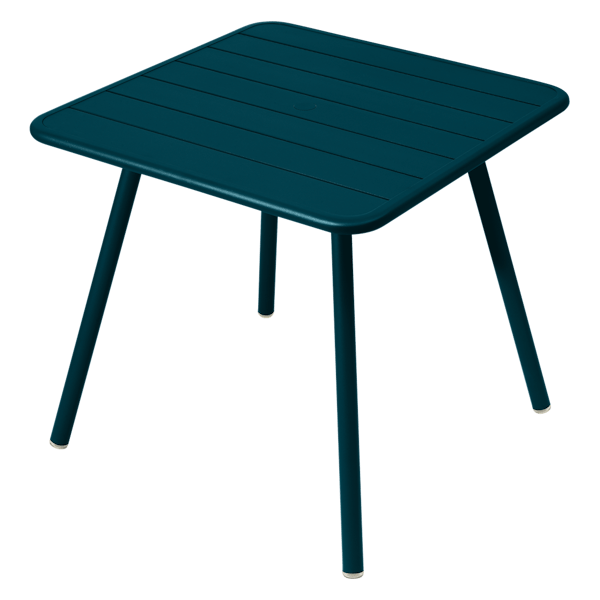 Fermob Luxembourg Table 80cm x 80cm in Acapulco Blue