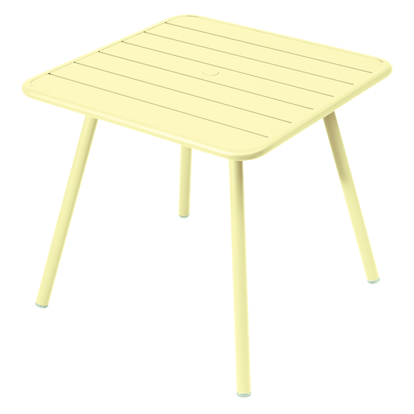 Fermob Luxembourg Table 80cm x 80cm in Frosted Lemon