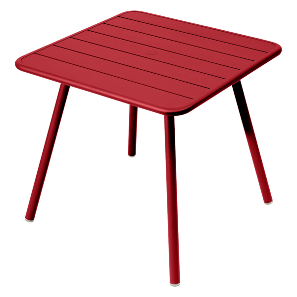 Fermob Luxembourg Table 80cm x 80cm in Poppy