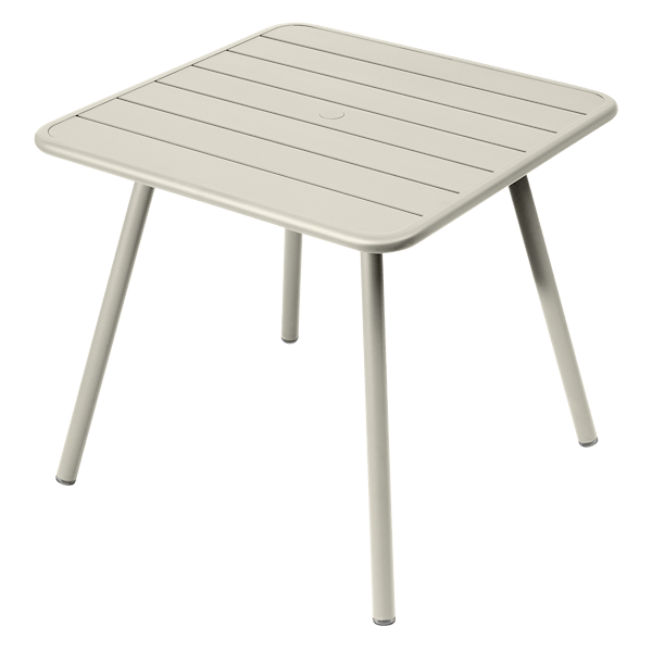 Luxembourg Outdoor Dining Table 80 x 80cm By Fermob in Clay Grey