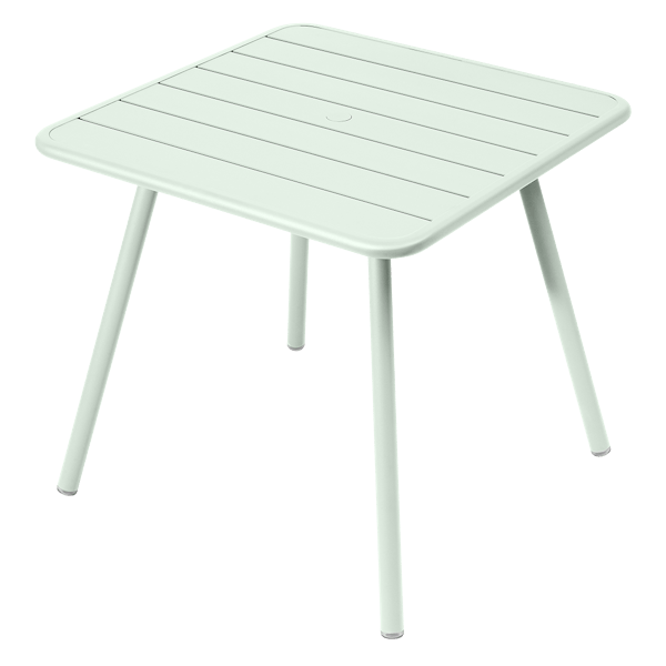 Fermob Luxembourg Table 80cm x 80cm in Ice Mint