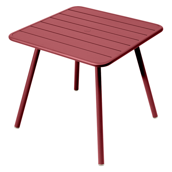 Fermob Luxembourg Table 80cm x 80cm in Chilli