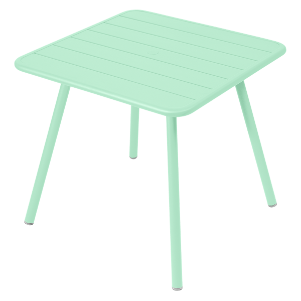 Luxembourg Outdoor Dining Table 80 x 80cm By Fermob in Opaline Green