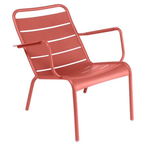 Luxembourg Outdoor Low Armchair By Fermob in Capucine