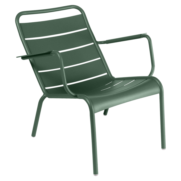Luxembourg Outdoor Low Armchair By Fermob in Cedar Green