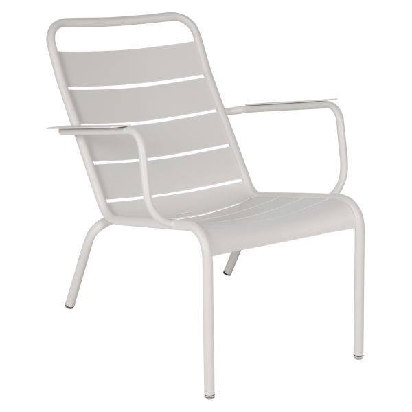 Luxembourg Outdoor Low Armchair By Fermob in Clay Grey