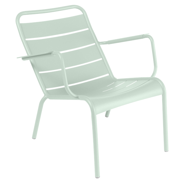 Fermob Luxembourg Low Armchair in Ice Mint