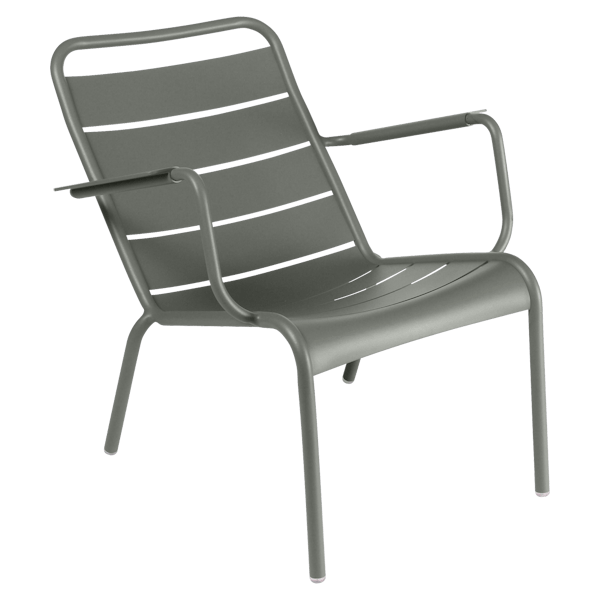 Luxembourg Outdoor Low Armchair By Fermob in Rosemary