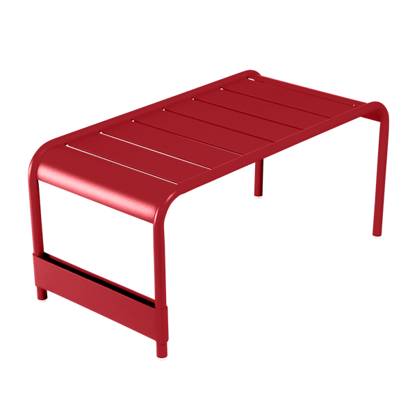 Fermob Luxembourg Large Low Table And Garden Bench in Poppy