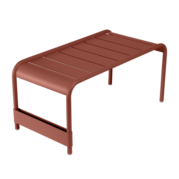 Fermob Luxembourg Large Low Table And Garden Bench in Red Ochre