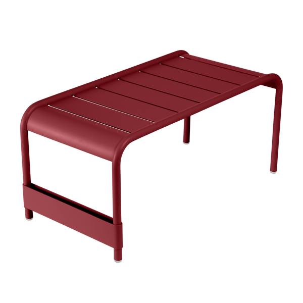 Luxembourg Large Low Table And Garden Bench By Fermob in Chilli