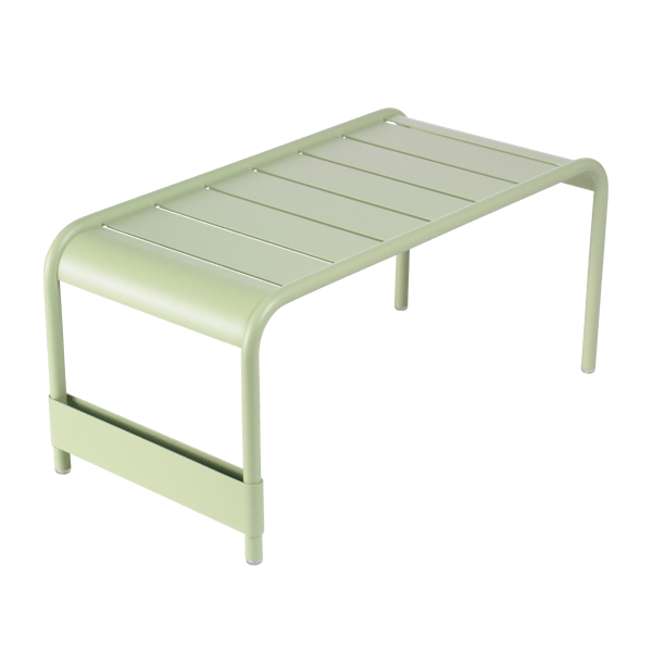Fermob Luxembourg Large Low Table And Garden Bench in Willow Green