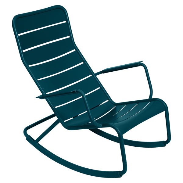 Fermob Luxembourg Rocking Chair in Acapulco Blue