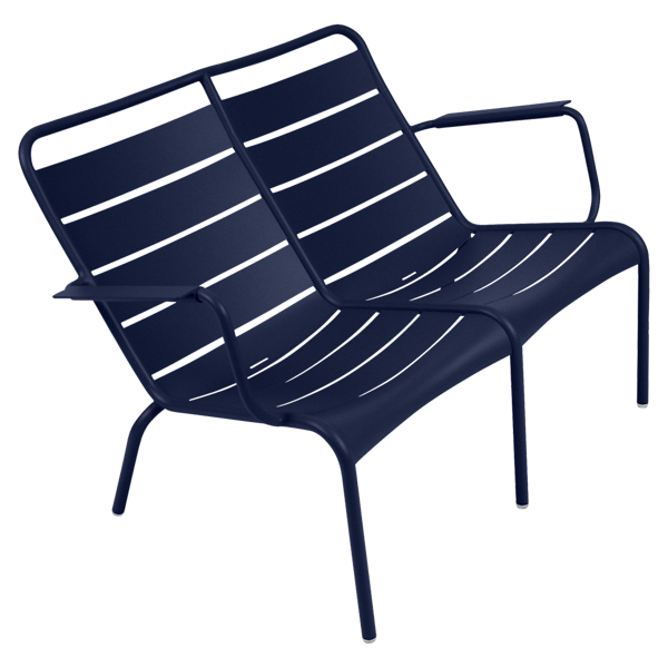 Fermob Luxembourg Low Armchair Duo in Deep Blue