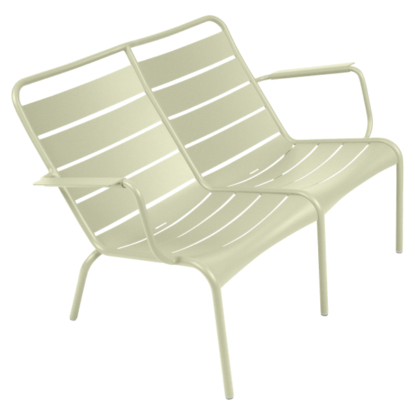 Fermob Luxembourg Low Armchair Duo in Willow Green