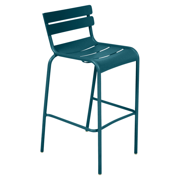 Fermob Luxembourg Bar Chair in Acapulco Blue