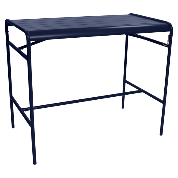 Fermob Luxembourg High Table 126 x 73cm in Deep Blue