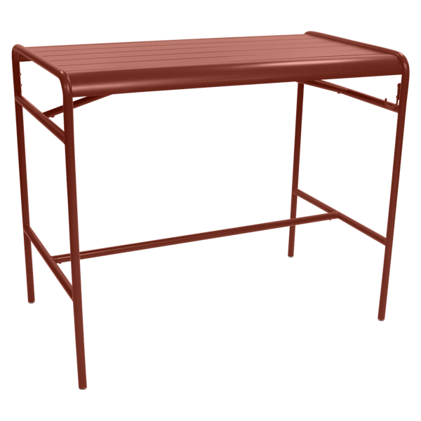 Fermob Luxembourg High Table 126 x 73cm in Red Ochre