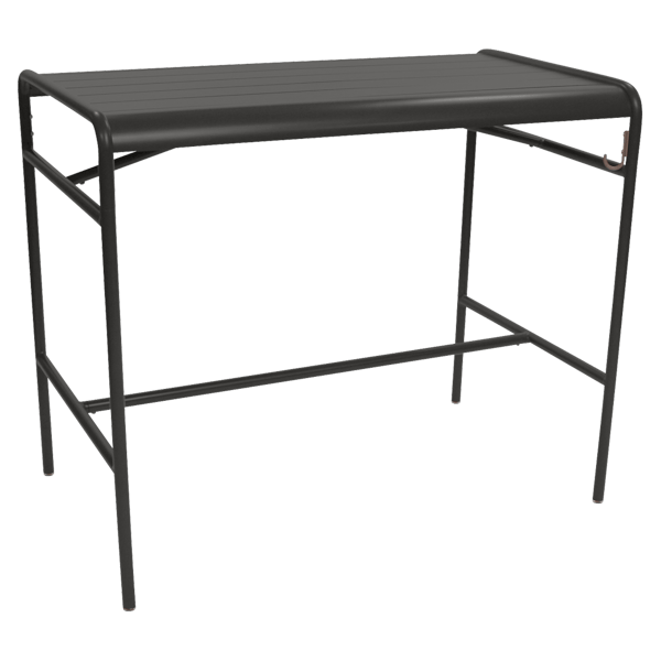 Fermob Luxembourg High Table 126 x 73cm in Liquorice
