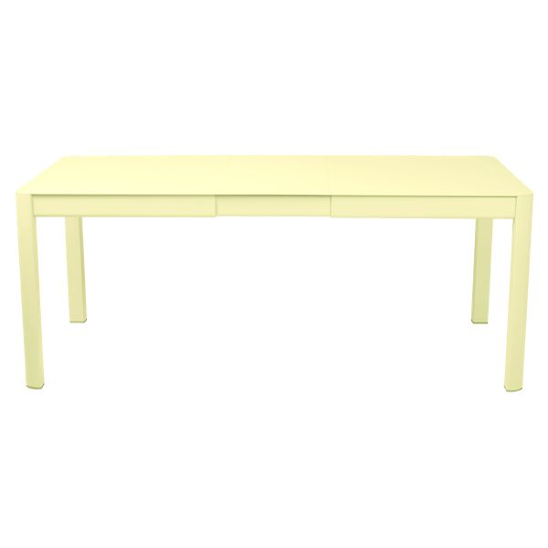 Fermob Ribambelle Table - 1 Extension - 149 to 190cm in Frosted Lemon