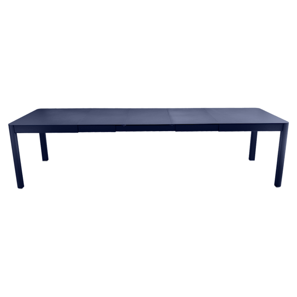 Ribambelle Outdoor Dining Table - 3 Extensions 149 to 299cm By Fermob in Deep Blue