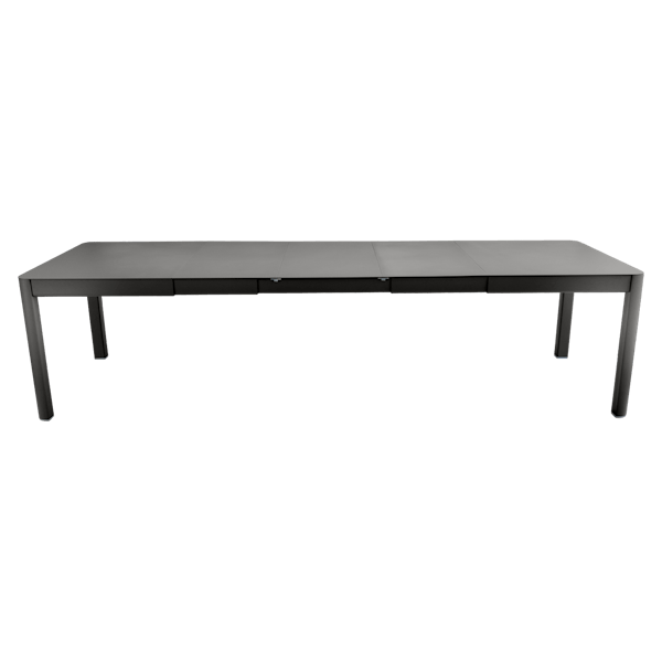 Ribambelle Outdoor Dining Table - 3 Extensions 149 to 299cm By Fermob in Liquorice