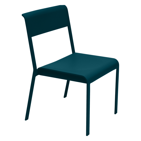 Bellevie Outdoor Dining Chair By Fermob in Acapulco Blue