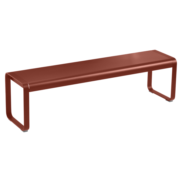 Bellevie Outdoor Dining Bench By Fermob in Red Ochre