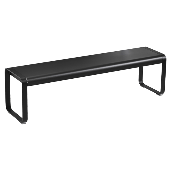 Bellevie Outdoor Dining Bench By Fermob in Liquorice